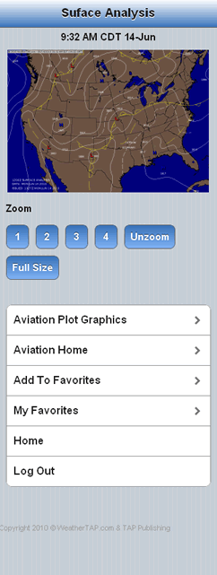 WeatherTAP Mobile Surface Analysis