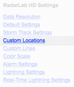 Custom Locations Link