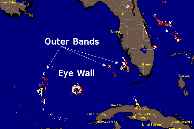 Lightning Graphic Depicting Hurricane Rita